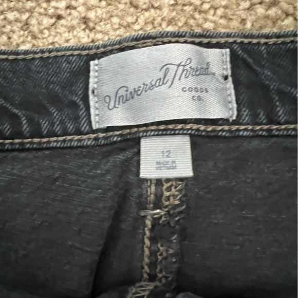 NWT Universal Thread Denim Skirt - Size 12 - Black Wash - Picture 2 of 5
